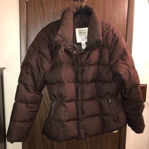 Eddie Bauer Goose Down Coat 700 Fill Brown